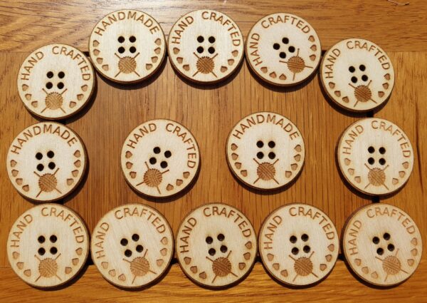Circular Wooden Crafting Buttons - Image 6