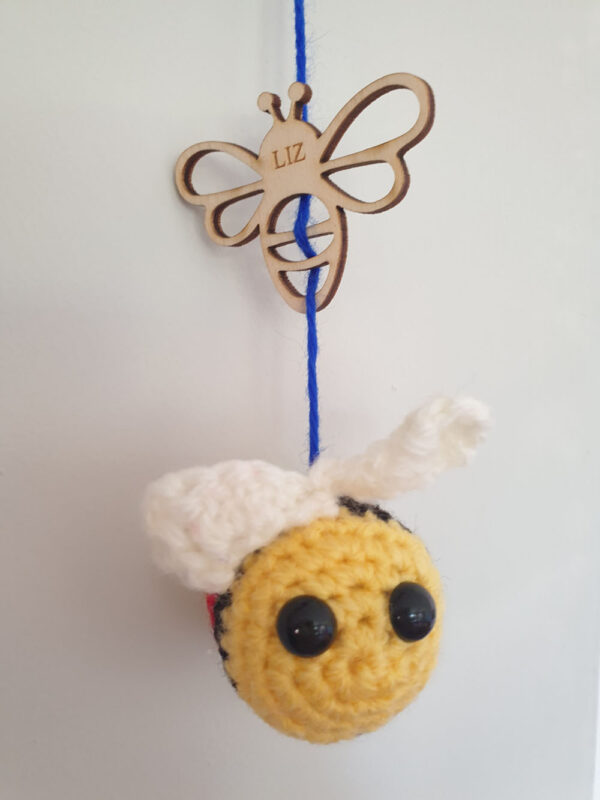 Wooden Bee And Unity Crochet Bee