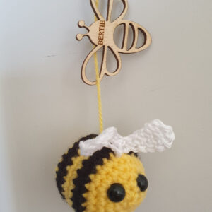 Wooden Bee And Crochet Bee