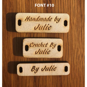 Rectangular Tag Font 10