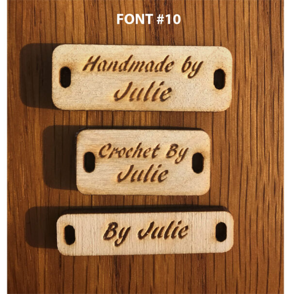 Rectangular Tag Font 10