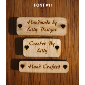 Rectangular Tag Font 11