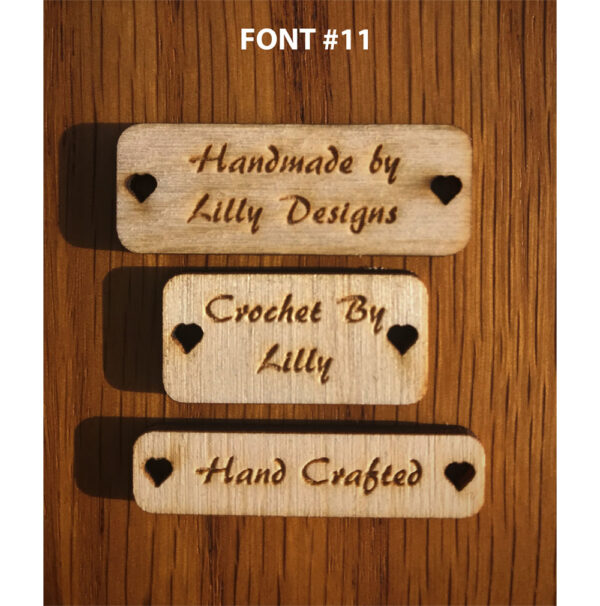 Rectangular Tag Font 11