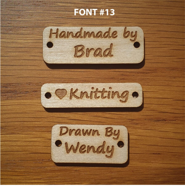 Rectangular Tag Font 13