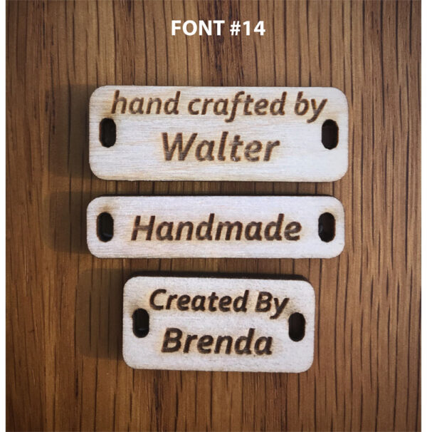 Rectangular Tag Font 14