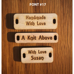 Rectangular Tag Font 17