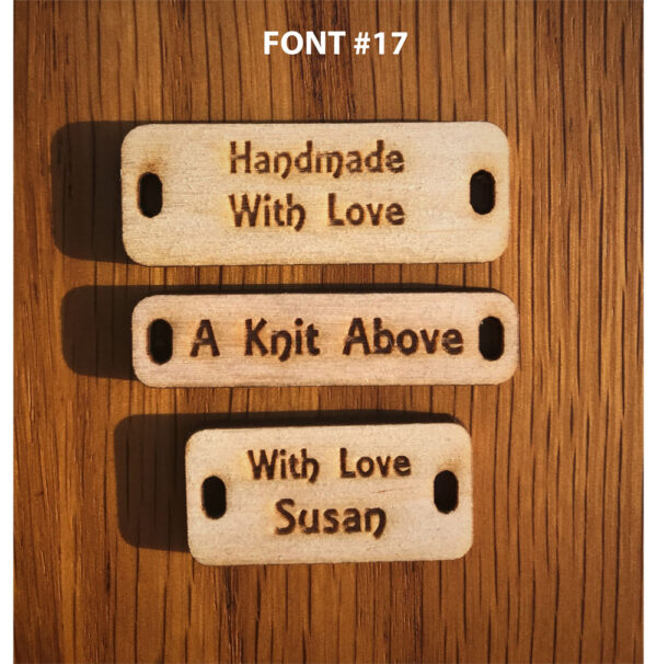 Rectangular Tag Font 17
