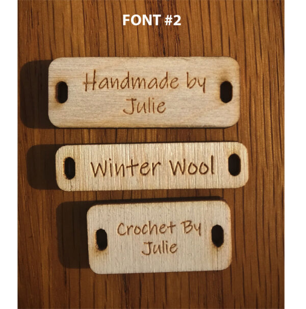 Rectangular Tag Font 2