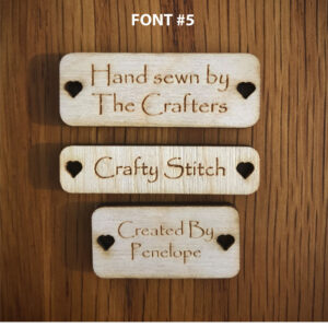 Rectangular Tag Font 5