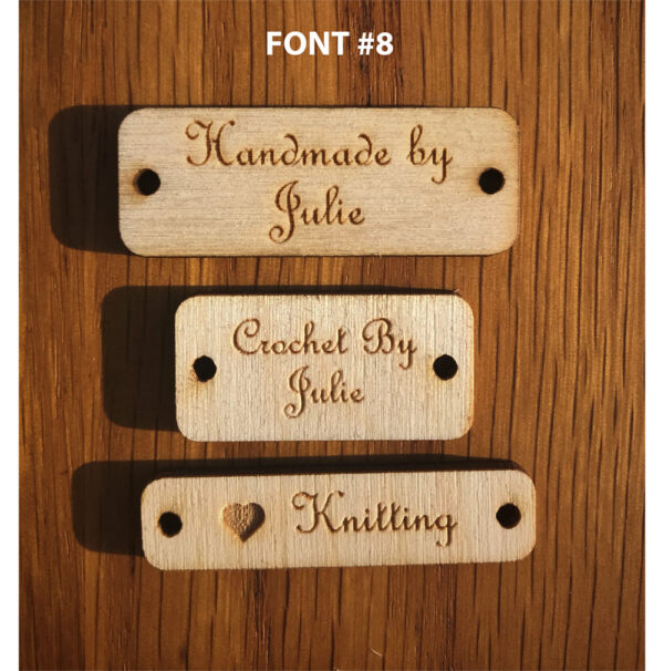Rectangular Tag Font 8