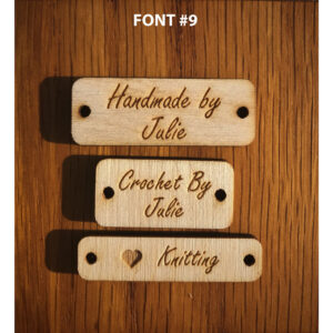 Rectangular Tag Font 9