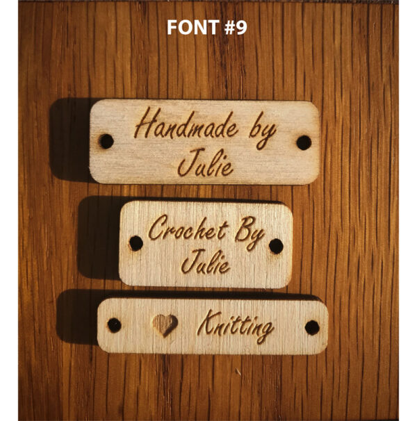 Rectangular Tag Font 9