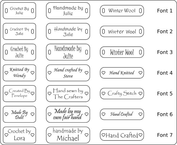 Font List (Part 1)