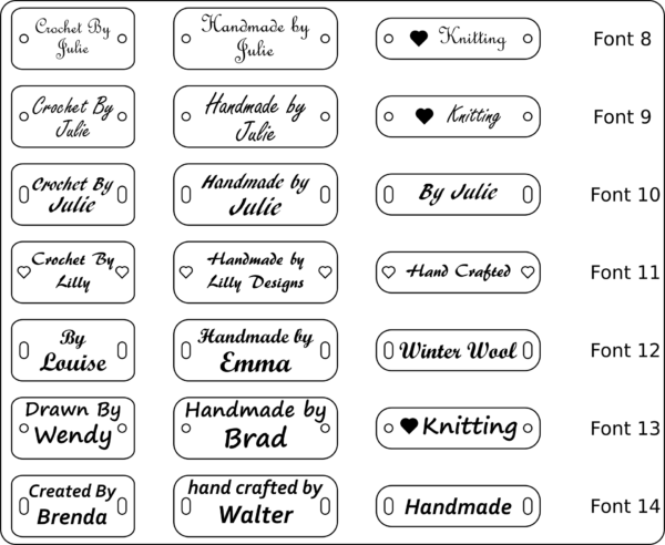 Font List (Part 2)