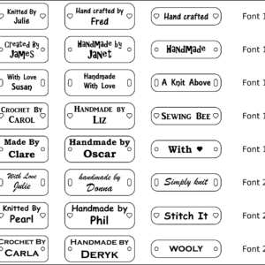 Font List (Part 3)