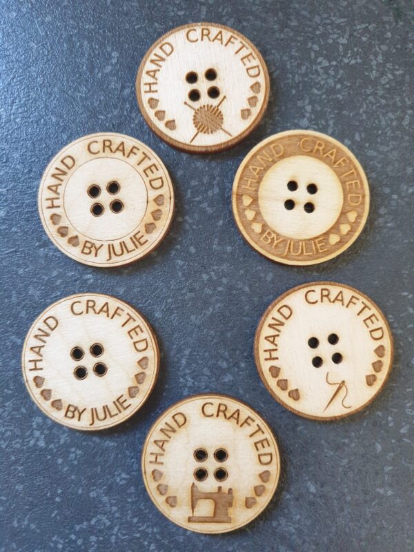 Circular Wooden Crafting Buttons - Image 8