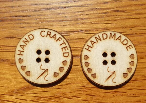 Circular Wooden Crafting Buttons - Image 5