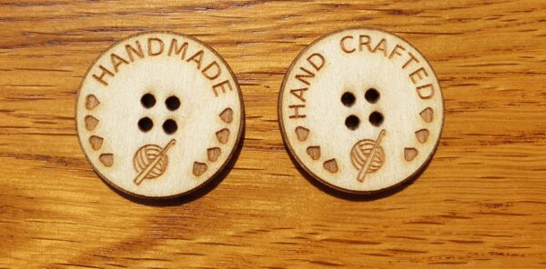 Circular Wooden Crafting Buttons - Image 4