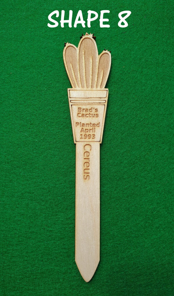 Cactus Tag Shape 8
