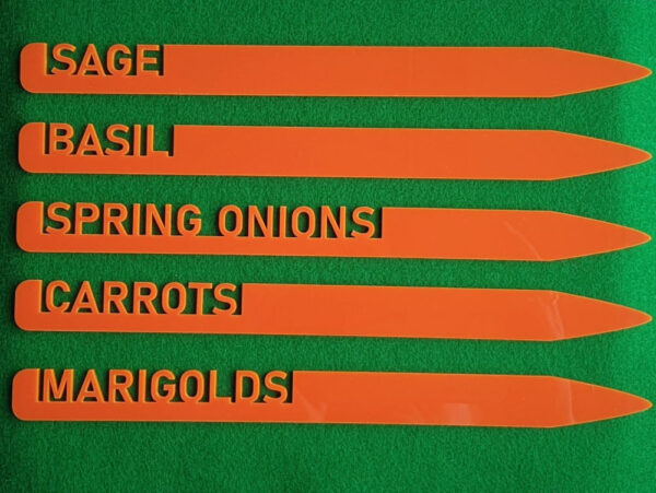 Colourful Acrylic Garden Tags
