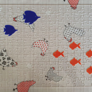 Fish Tank Clear Acrylic Jigsaw With Goldfish And Angel Fish Whimsies