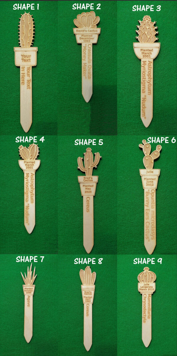 Cactus Tag All Shapes