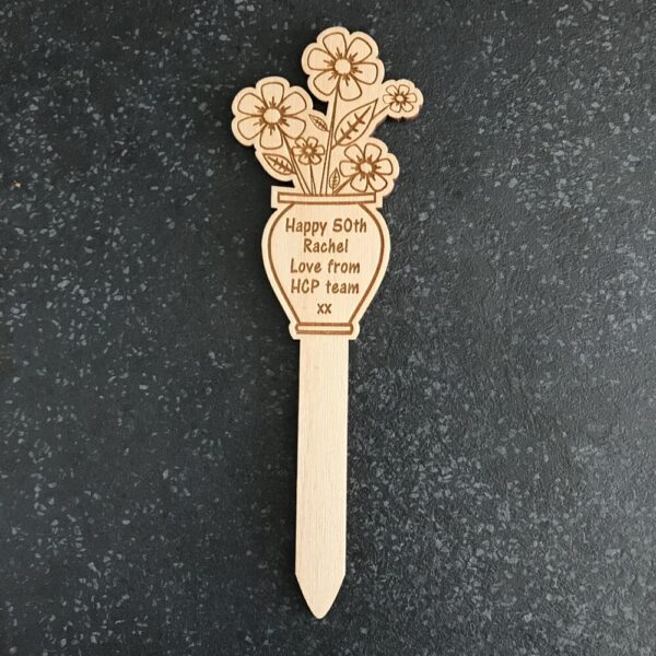 Flowers In Vase Plant Tag
