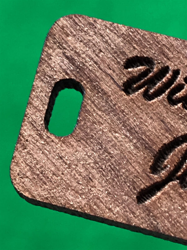 Walnut Oblong Hole