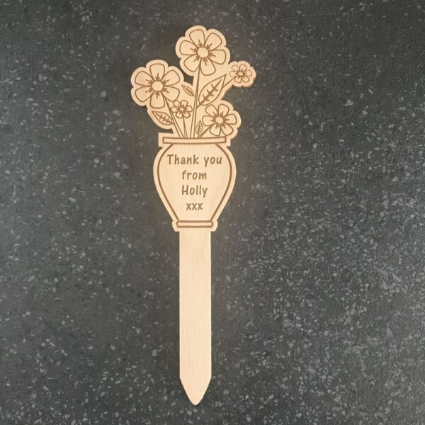 Flowers In Vase Plant Tag