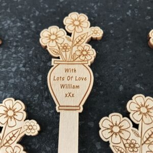 Flowers In Vase Plant Tag