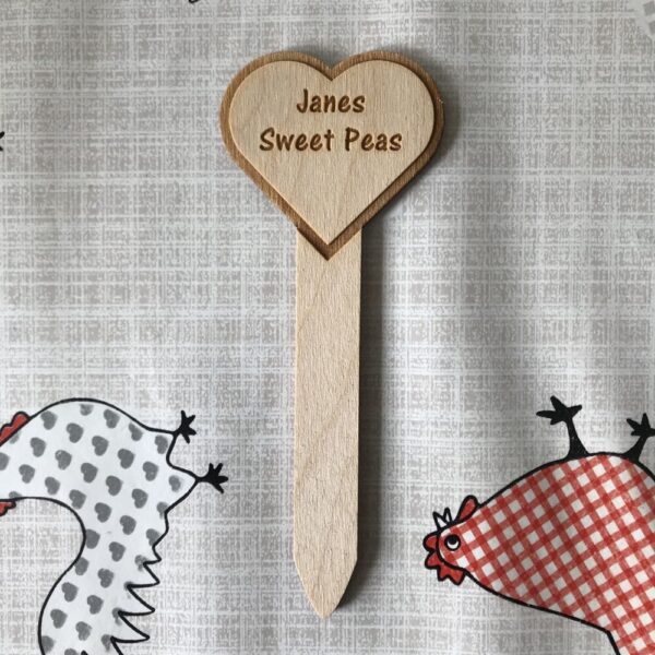 Heart Shaped Plant Tag
