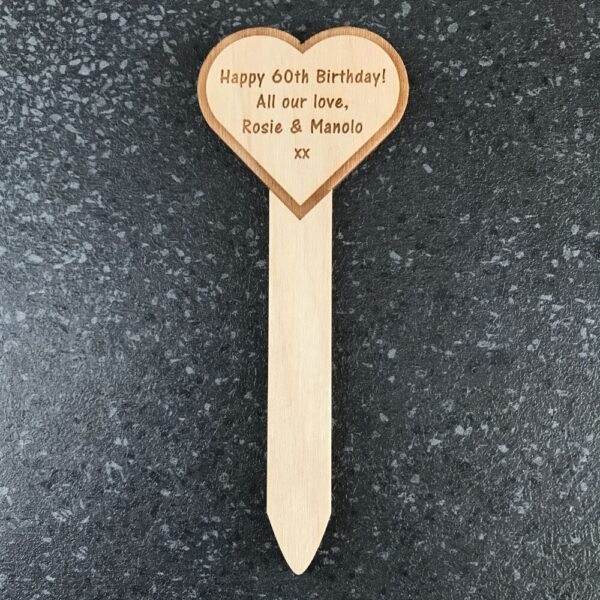 Heart Shaped Plant Tag