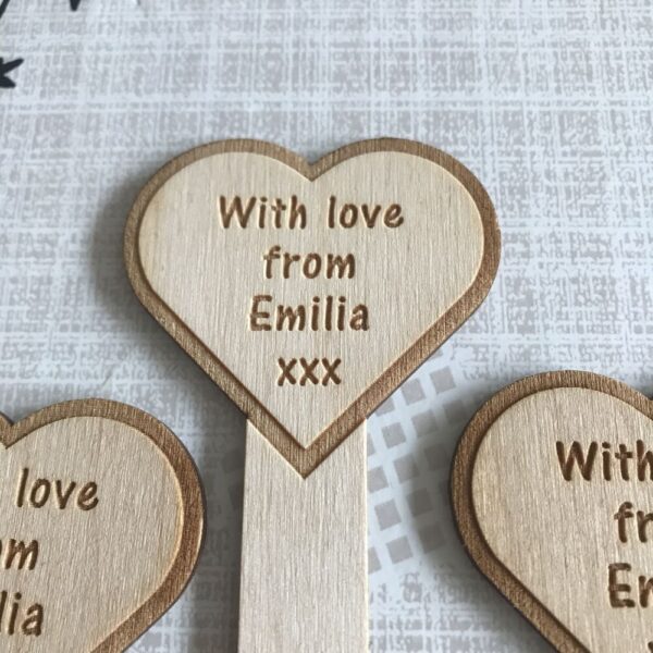 Heart Shaped Plant Tag