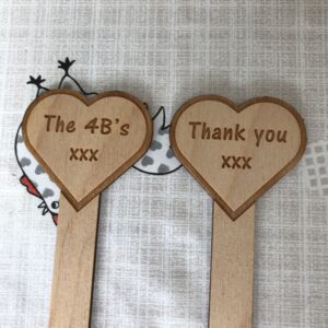 Heart Shaped Plant Tag