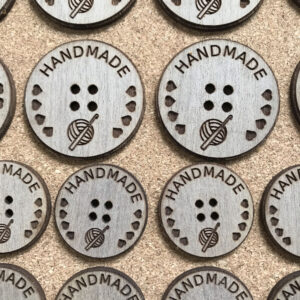 Circular Walnut Crafting Buttons