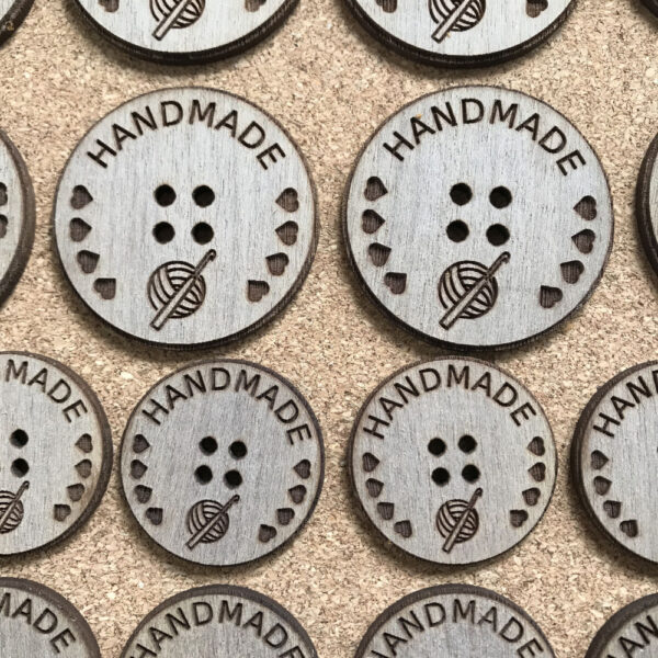Circular Walnut Crafting Buttons