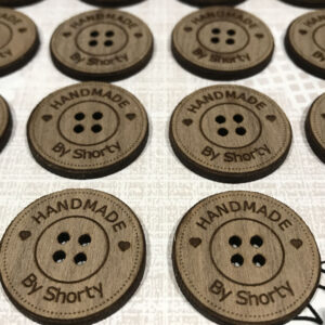 Personalised Walnut Craft Buttons