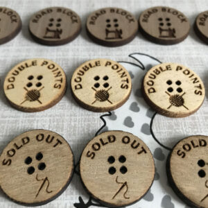 Personalised Walnut Craft Buttons