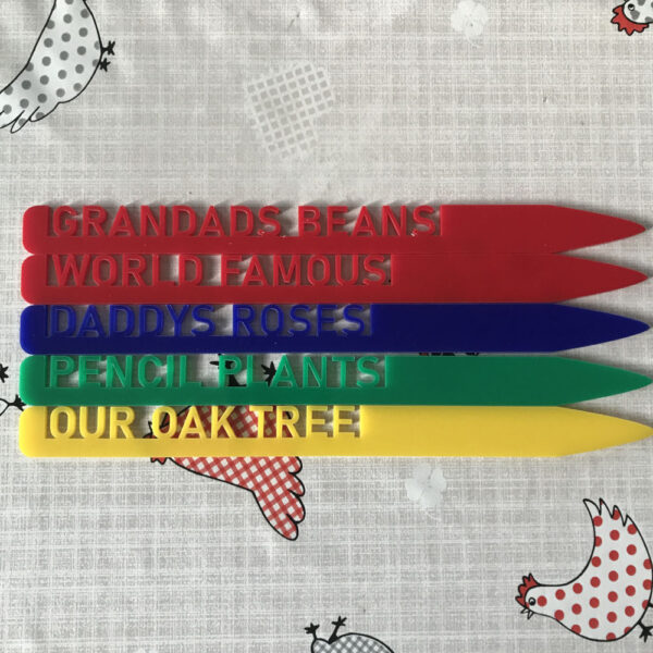 Colourful Acrylic Plant Tag