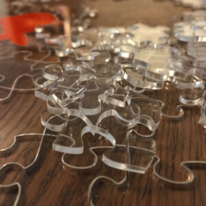 Fish Bowl Clear Acrylic Jigsaw With Goldfish Whimsy