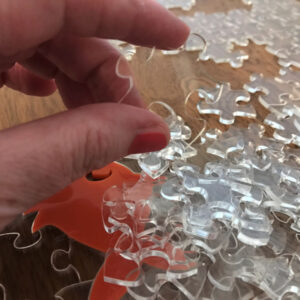 Fish Bowl Clear Acrylic Jigsaw With Goldfish Whimsy