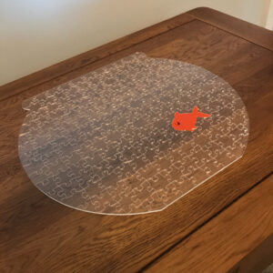 Fish Bowl Clear Acrylic Jigsaw With Goldfish Whimsy