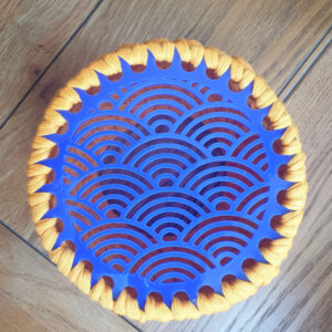 Circular Acrylic Patterned Crochet Base