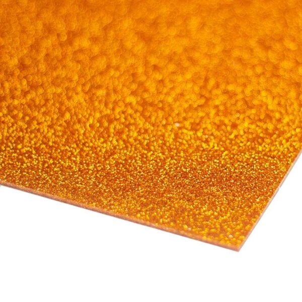 Acrylic Orange Glitter