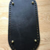 Black Leather Crochet Basket Base