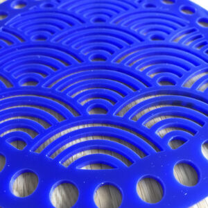 Circular Acrylic Patterned Crochet Base