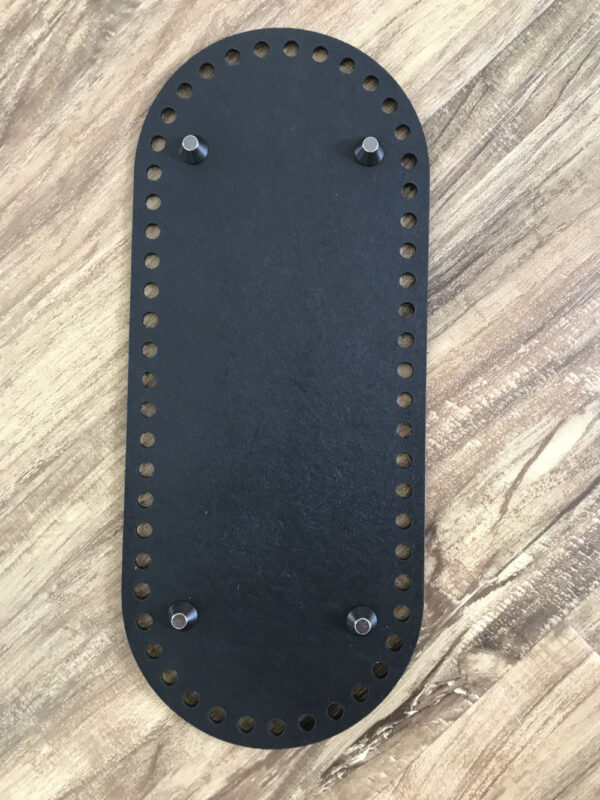 Leather Base With Black Feet