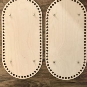 Wooden Crochet Bases With Feet
