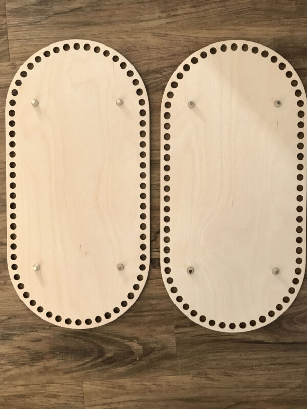 Wooden Crochet Bases With Feet