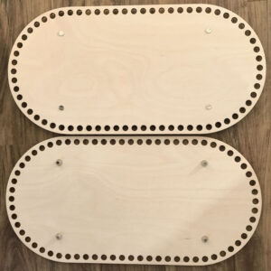 Wooden Crochet Bases With Feet
